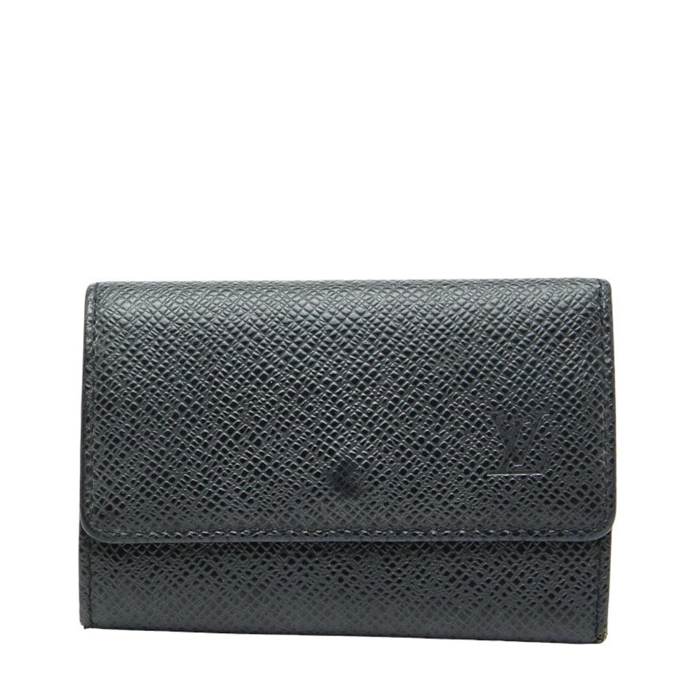 Louis Vuitton Taiga Multicles Key Case Wallet Ardoise Black Leather